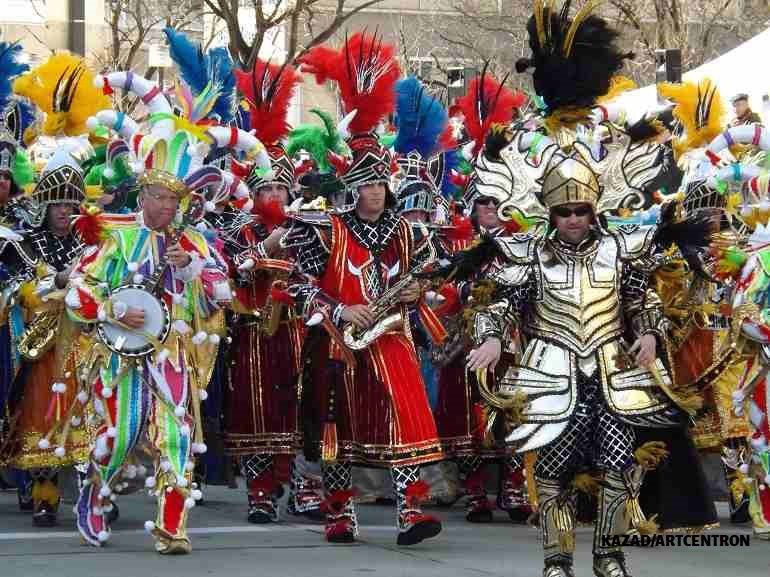 Image: Dancing through the street in this beautiful carnival-like celebration at Baltimore St Patrick's Day parade