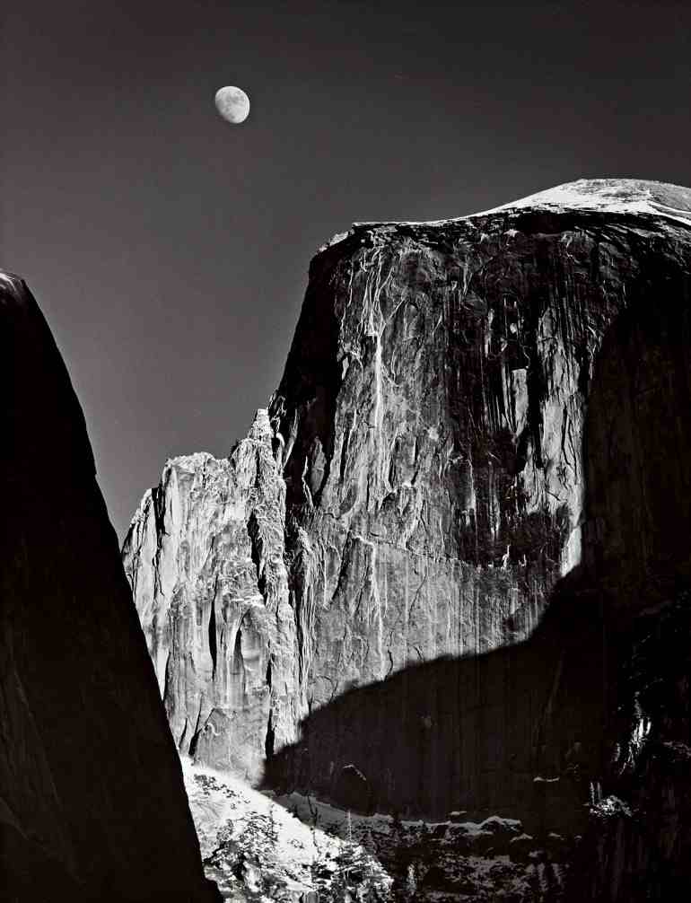 Moon and Half Dome, Yosemite, 1960, one of the photographs by Ansel Adams sold the Christie's auction house