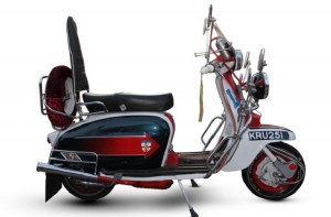 Image - antique bike- a replica of the iconic Lambretta scooter ridden by actor Phil Daniels - aka ‘Jimmy’- in Quadrophenia set to get another rider at Bonhams