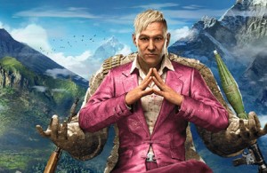 Image of oppressive leader Pagan Min in Far Cry 4′s, a video game that is giving video game players great excitement 