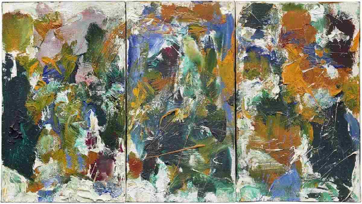 With My Love, an oil on canvas abstract art is one of the most intimate love paintings by Joan Mitchell, one of the world's highest selling female
