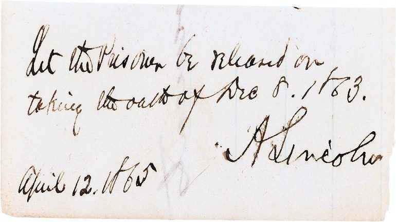 Abraham Lincoln’s Hair, Autographs and Rare Letters Go on Sale