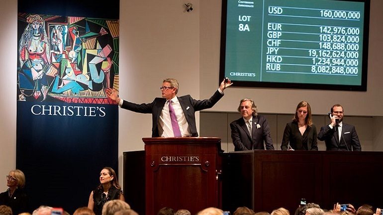 Record Auction Prices at Christie’s Evening Sale in New York