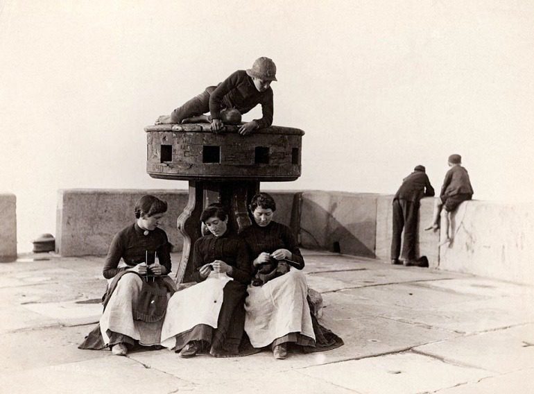 Image: Frank Meadow Sutcliffe's  'Woman and Children of the Fishing Port of Whitby', England, ca. 1890 is one of the images from the Peabody Essex Museum photography collection that Sarah Kennel will be working with -New