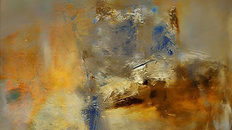 Image: Abstract, a mixed media painting by Jordi Feliu is one the works art lovers will see in galleries