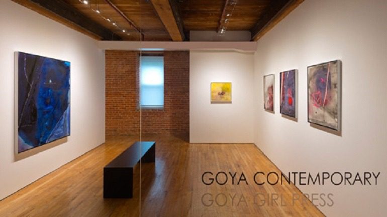 Image: Installation view of 'Places To Be' by Sally Egbert at the Goya Contemporary art Gallery