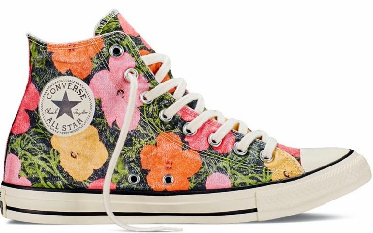 Image: Chuck Taylor All Star Andy Warhol Floral is one of Andy Warhol art-inspired fashion collection