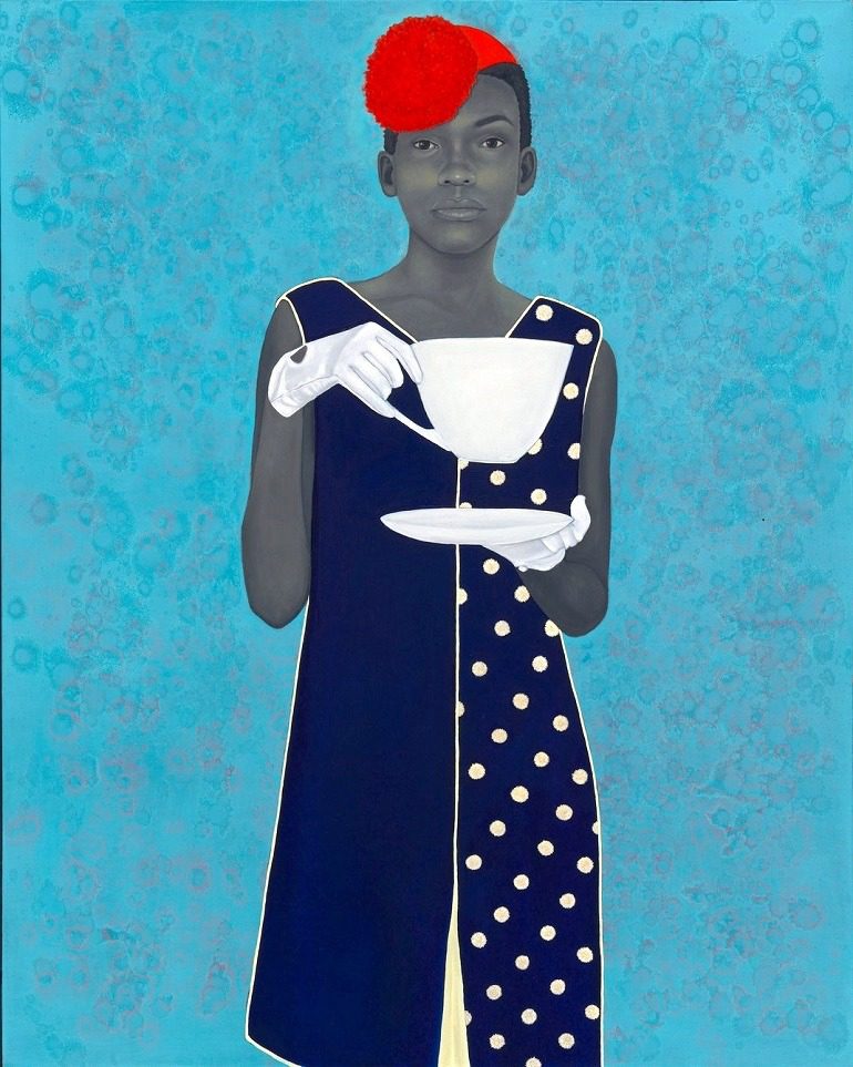 Image: Miss Everything (Unsupressed Deliverance) 2014, by artist Amy Sherald, who won Outwin 2016 