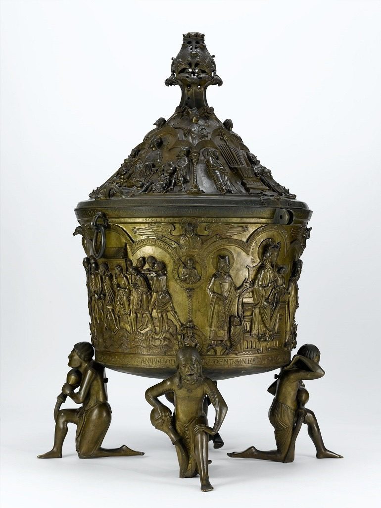 Image: Baptismal Font, German, one of the Medieval Treasures from Hildesheim