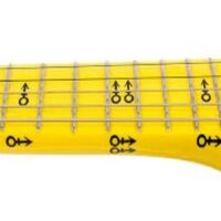 Image: Details of Prince's Iconic Yellow Cloud Electric Guitar bought by Colts owner Jim Irsay