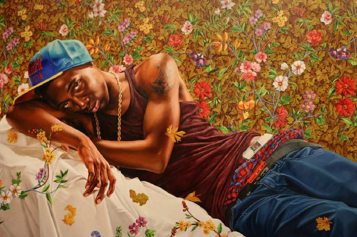 Down, Morpheus by Kehinde Wiley in The New Republic and on his website. His website is one of our top ten artist websites
