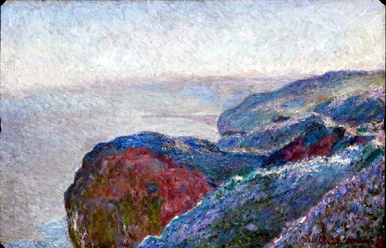 Image: Au Val Saint-Nicolas près Dieppe by Claude Monet is one of the most expensive vintage collectibles and antiques from M.S. Rau Antiques. Oil on canvas 25 7/8 by 39 1/2 in