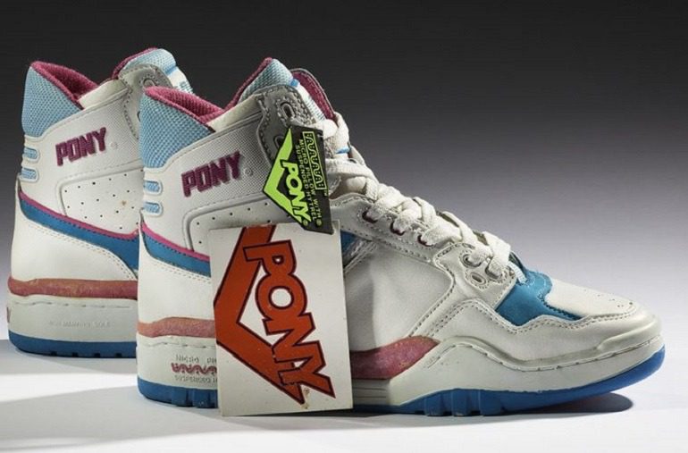 Image: PONY M-100, 1989 from the Collection of the Bata Shoe Museum is one the sneakers on that help tell the history of sneakers at the high museum 