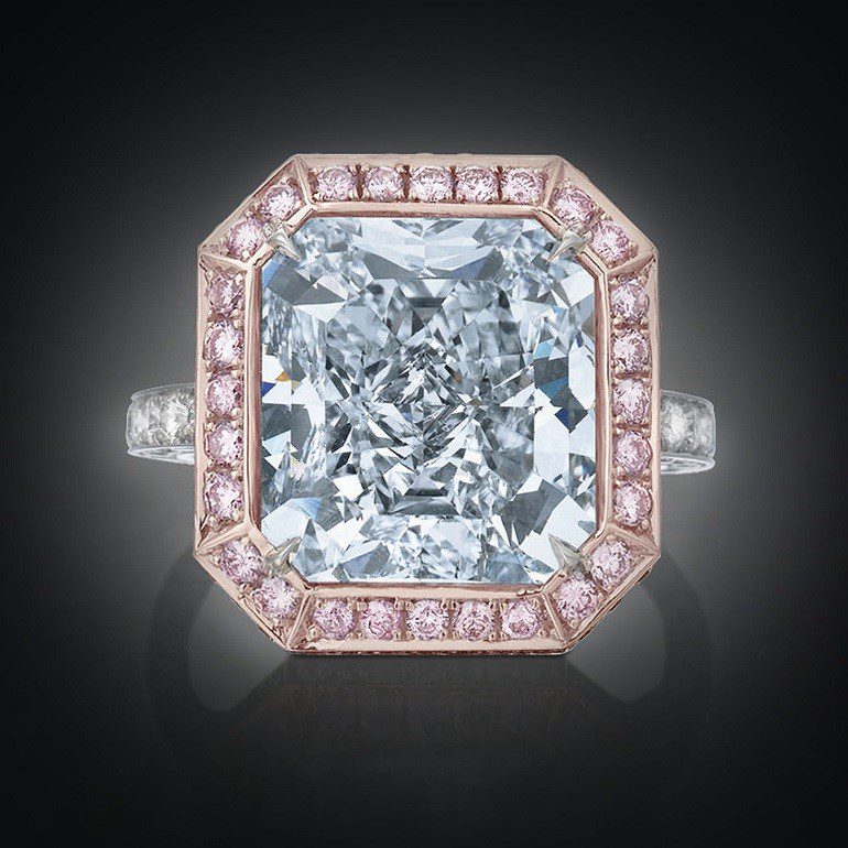 Image: The Royal Blue Diamond10.06 Carats one of the most expensive antiques from M.S. Rau Antiques at the at the Baltimore Art, Antique & Jewelry Show