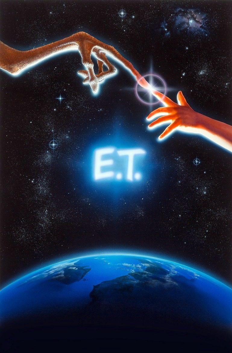 Image: Original movie poster artwork for Steven Spielberg's masterpiece 'E.T. the Extra-Terrestrial' by John Alvin sells for $394,000 