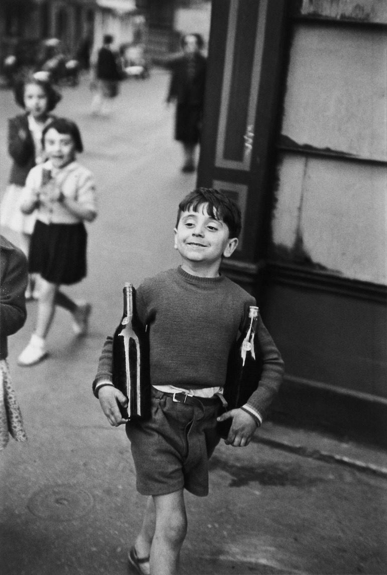 Image: Rue Mouffetard, Paris by Henri Cartier-Bresson, one of the photographs sold at Bonhams photography auction