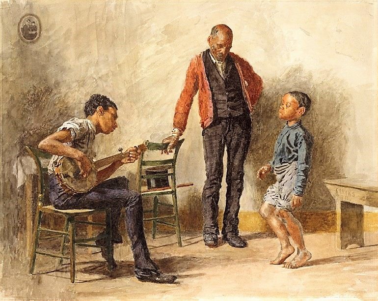 Image: The Dancing Lesson (Negro Boy Dancing) by Thomas Eakins is one of the paintings on display in American watercolor at the Philadelphia Museum of Art