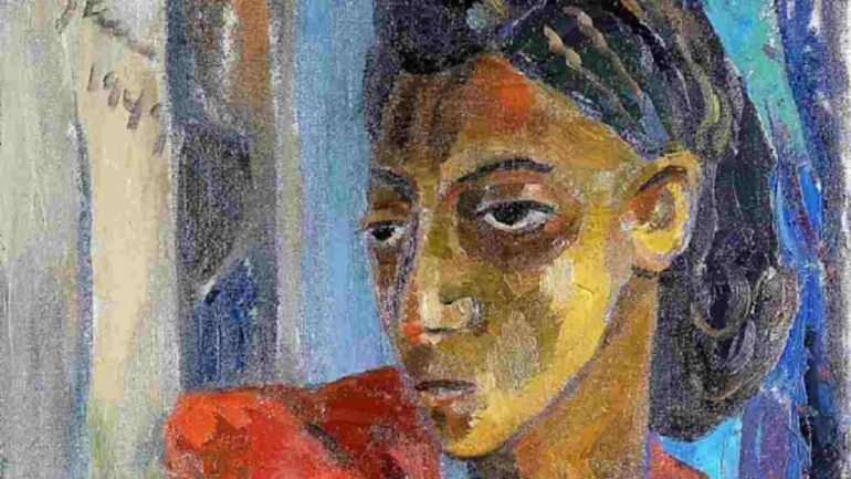 ‘The Red Dress’ by Irma Stern on Sale at Bonhams in London