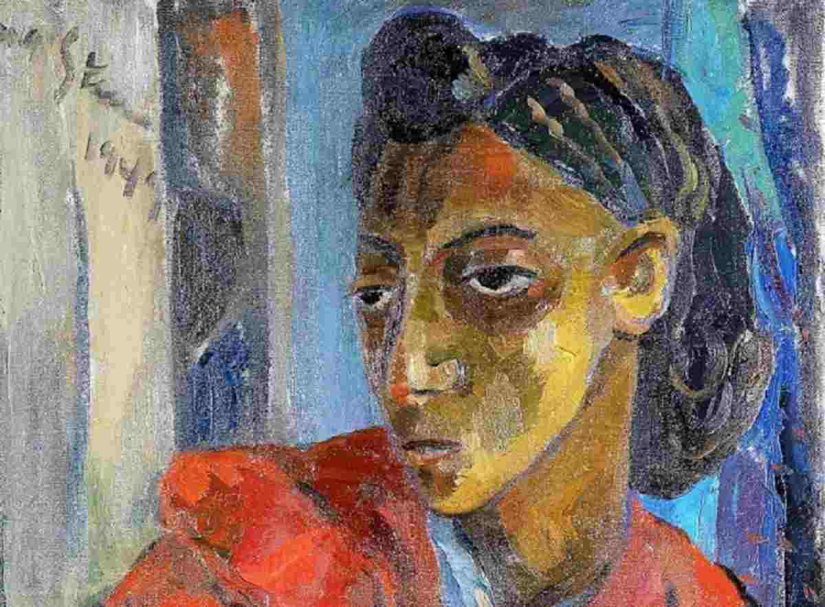 The Red Dress. Irma Stern's portrait painting of a young Cape Malay woman titled The Red Dress leads The South African art Sale at Bonhams in London