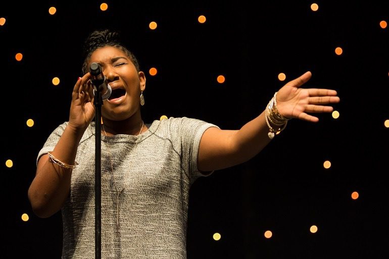 Image: 2015 youth grand champion Sariyah Hines performs at the Canadian National Exhibition 