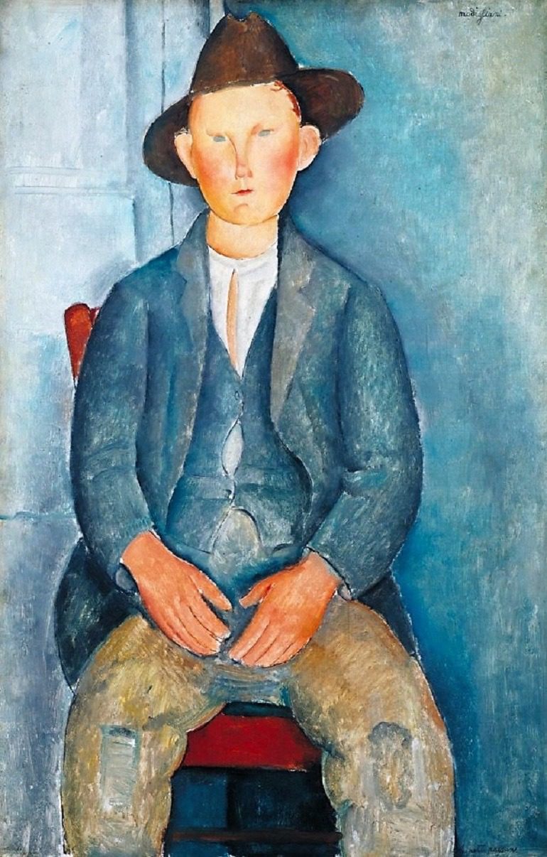 Image: The Little Peasant , an oil on canvas by Amedeo Modigliani one of the famous artists whose works will be part of the fall art exhibitions at Tate Modern, London