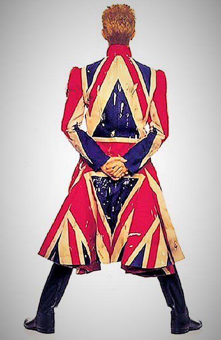 Image: David Bowie wearing Union Jack coat designed by Alexander McQueen will be one of the major images that New Yorkers will enjoy when David Bowie Is comes to the Brooklyn Museum