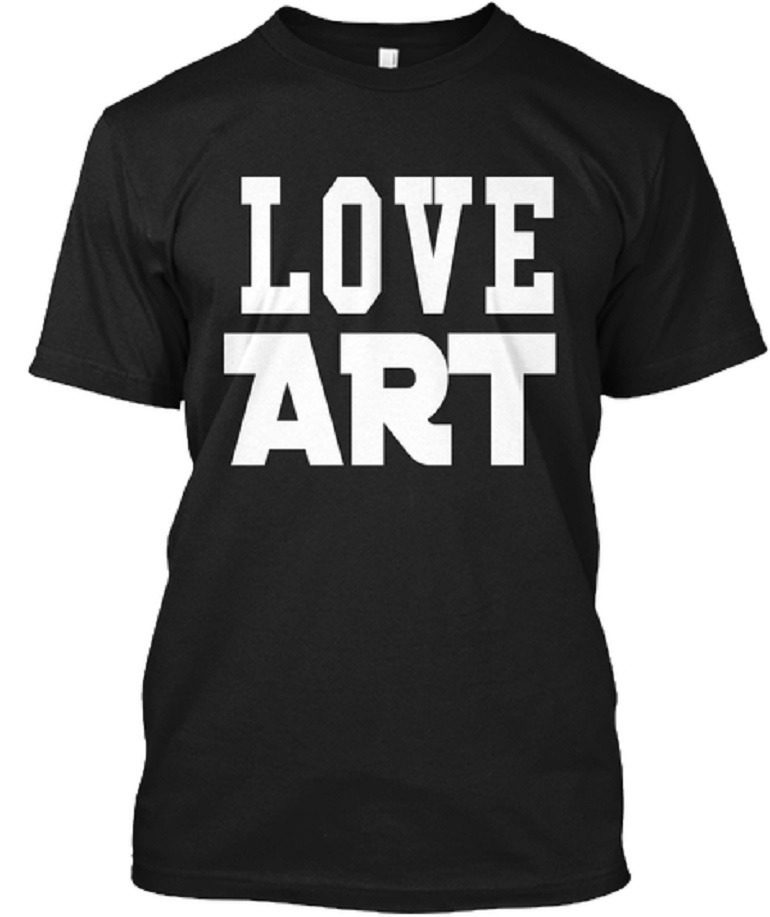 Image: A beautiful Love Art T-Shirts with the slogan 'Love Art' launched byArtcentron to celebrate the World Art Day and the birth of Leonardo da Vinci, one of the most celebrated artists of the High Renaissance