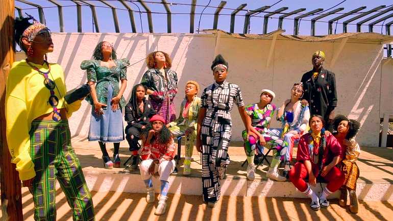 Image: A group of women in Sojourner by Cauleen Smith is one  of the films in the Art Basel film program