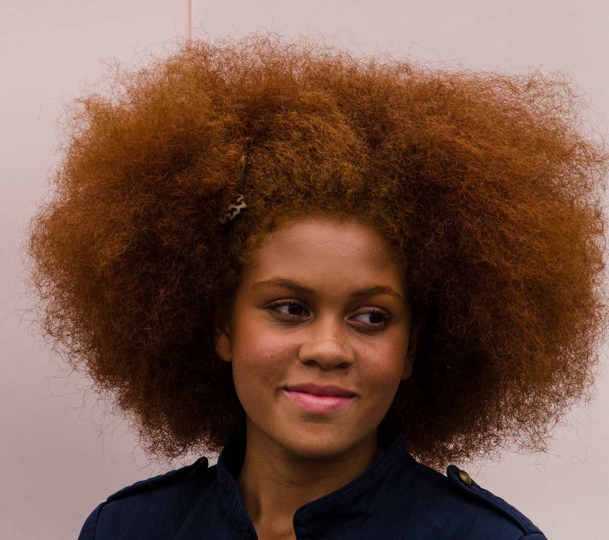 Natural-redhead black girl red power black hairstyle