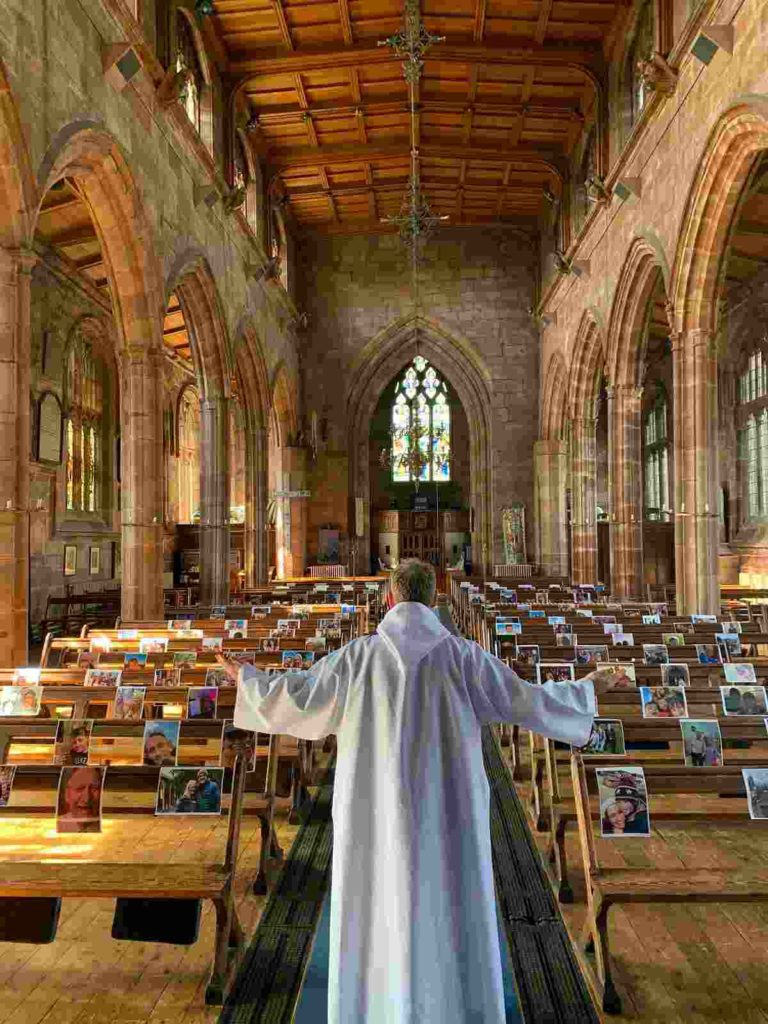 Prayers for our community by The Revd. Tim Hayward and Beth Hayward, One of the photographs in Hold Still, a photography book on COVID-19 Pandemic launched by The Duchess of Cambridge Kate Middleton