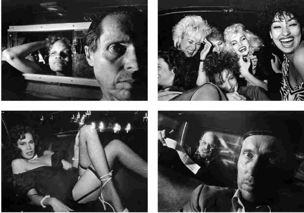 A phot collage of people in Ryan Weideman's New York cab. The smiles of the people helps celebrating New York City