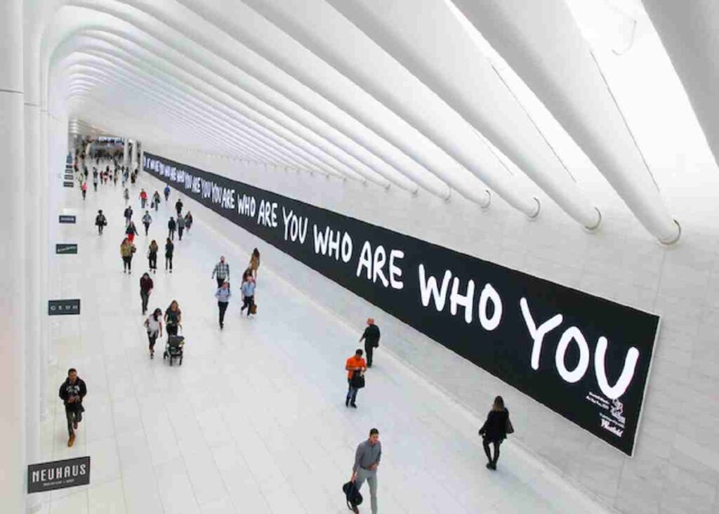 Shantell Martin Who are you art project in the London underground show how British multimedia artist Shantell Martin made it