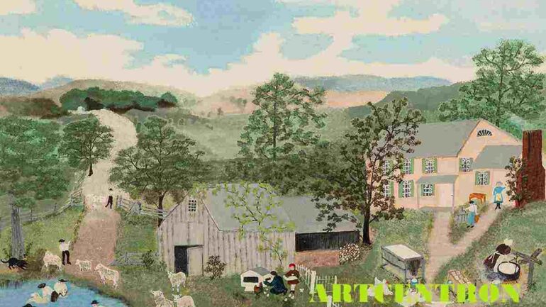 Paintings by Grandma Moses and Other Famous Artists on Auction