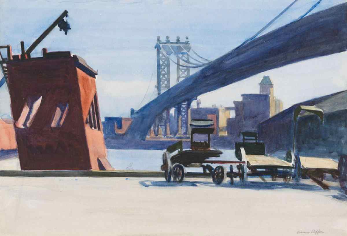 Manhattan Bridge, painting by Edward Hopper in Edward Hopper's New York , one of the blockbuster art exhibitions to see this fall