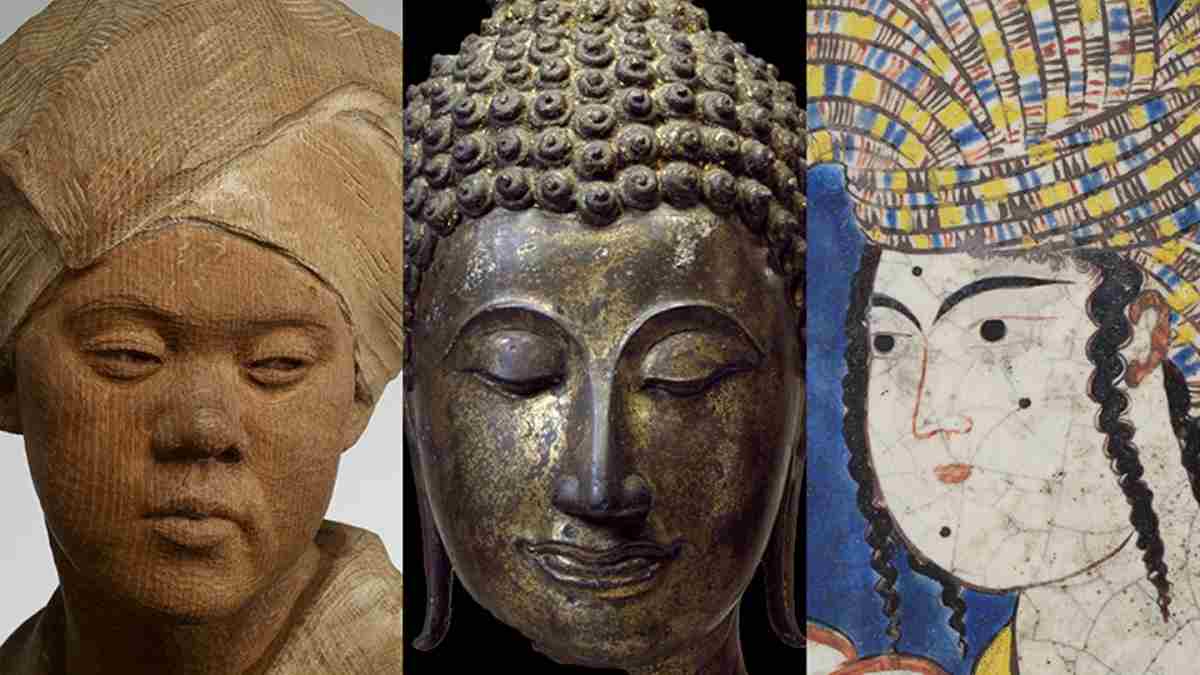 Details of selection of artworks in Across Asia: Arts of Asia and the Islamic World
