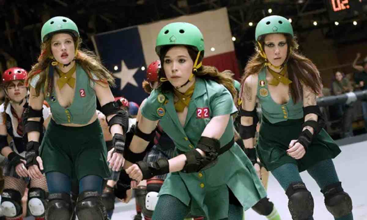 A scene from Whip It, one of the popular roller skating movies that lovers of roller skating must watch