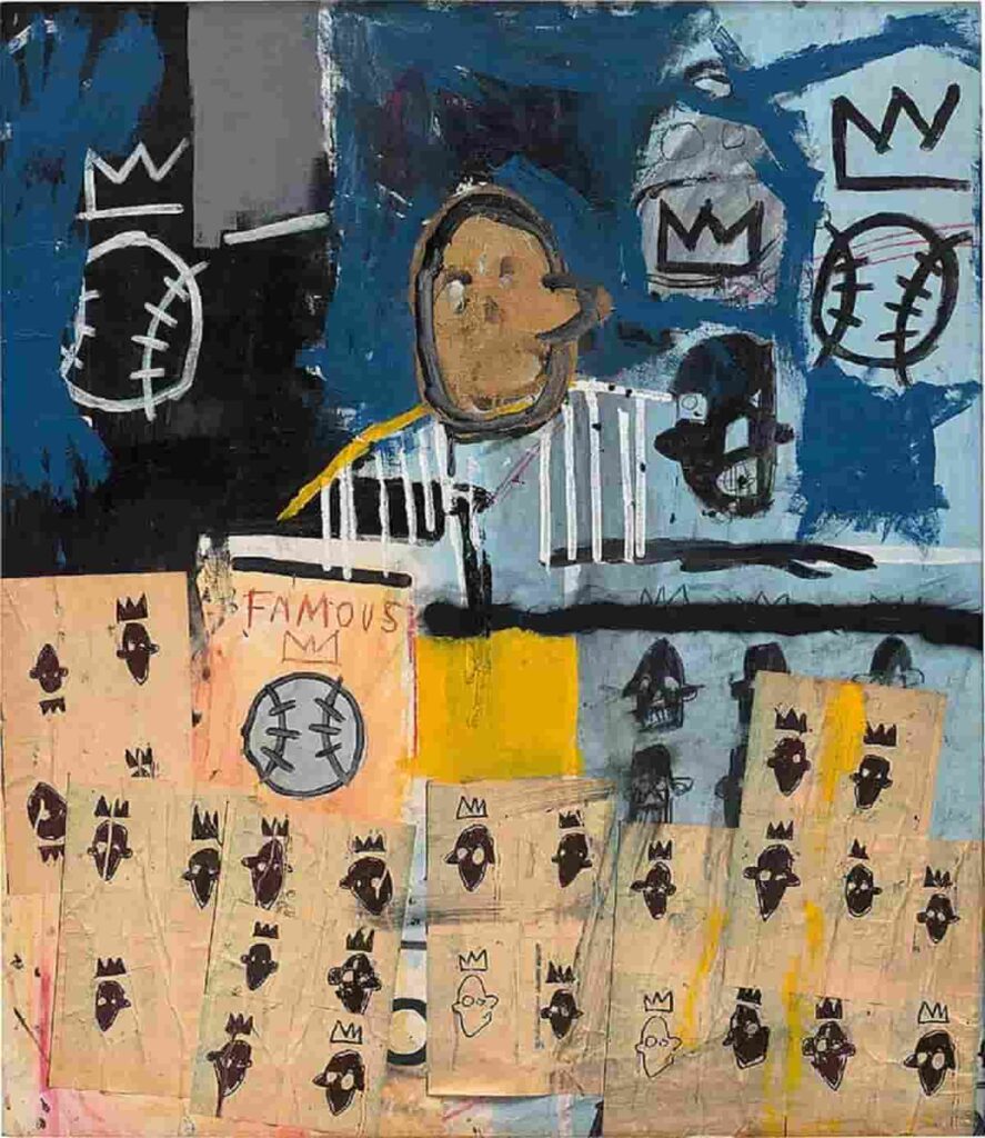 Untitled-Portrait of a Famous Ballplayer by Jean-Michel Basquiat, one of the rare Basquiat paintings on auction at Phillips