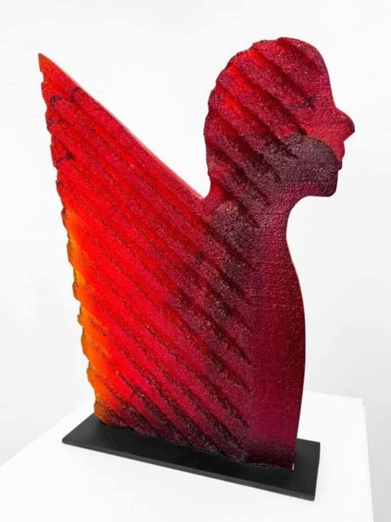 Icarus by Stephen-Edwards shows his masterful glass artistry