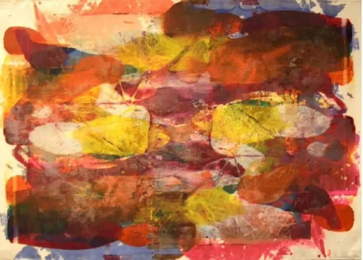 Sam Gilliam, Untitled 1972, an abstract painting by American artist Sam Gilliam in the collection of the NYC Health + Hospitals shows how impactful décor shapes patient experiences in medical facilities.