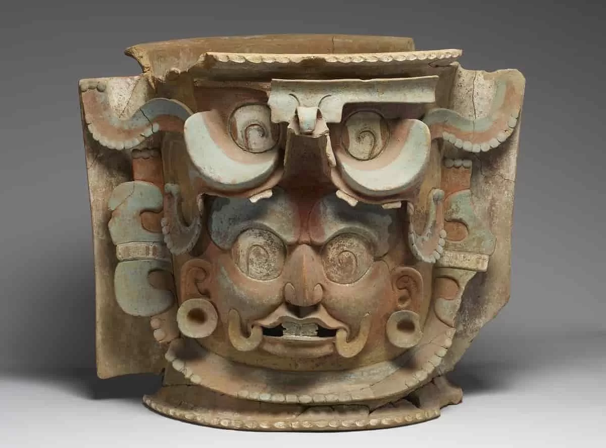Burial Urn, a 600–850 CE Earthenware, post-fire paint by Artist: K’iché (Maya) is one of the works that will feature prominently in the first dedicated Latin American Art Galleries at the Walters Art Museum