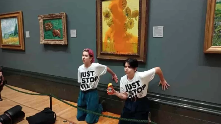 Just Stop Oil Activists Sentenced to Jail for Vandalizing Van Gogh Painting