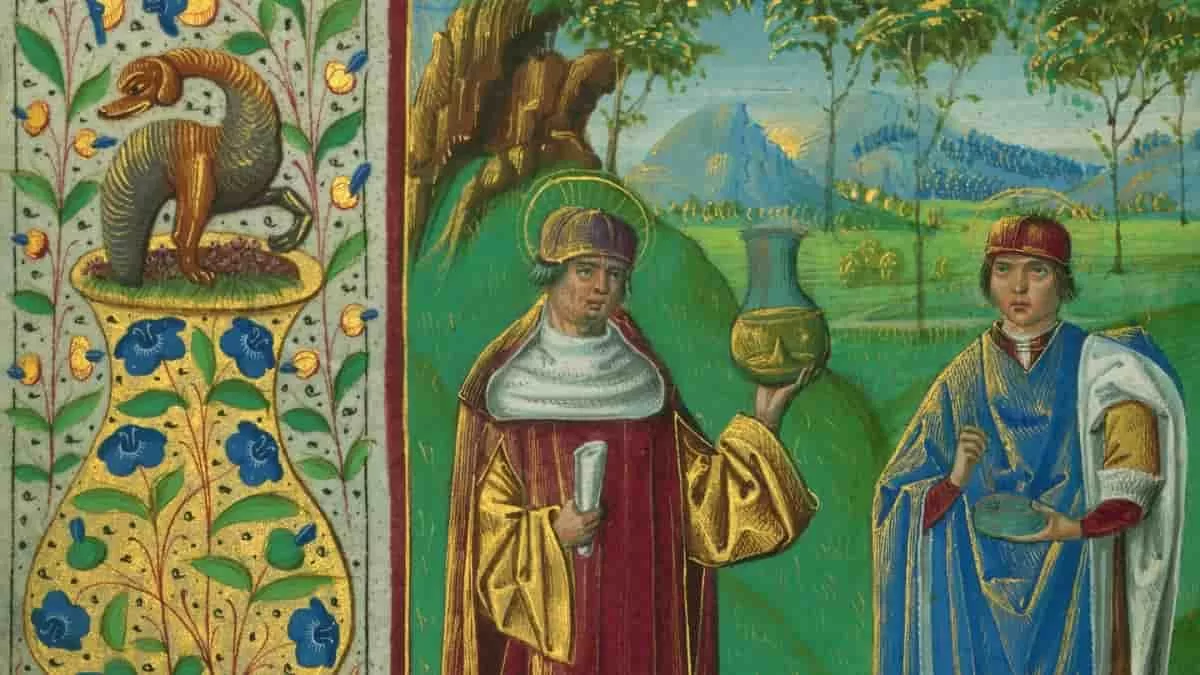Saints Cosmas-and Damian Patron Saints of Doctors in healing the body at The Walters Art Museum shows Medieval Healing Practices