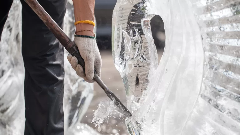 How Ice Sculptors Keep Their Work Cold and Intact
