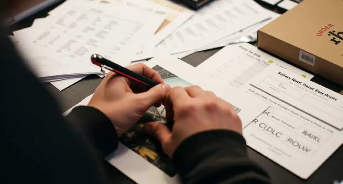 Artist signing an art print. Artcentron Art Business