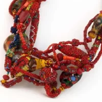 A beautiful bead necklace by Joyce J Scott is one of the Baltimore art gifts you should buy.