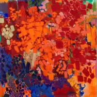 Keller Fair II by Abstract Expressionist Lynne Drexler, (1928–1999), was sold for an auction record price at Christie's