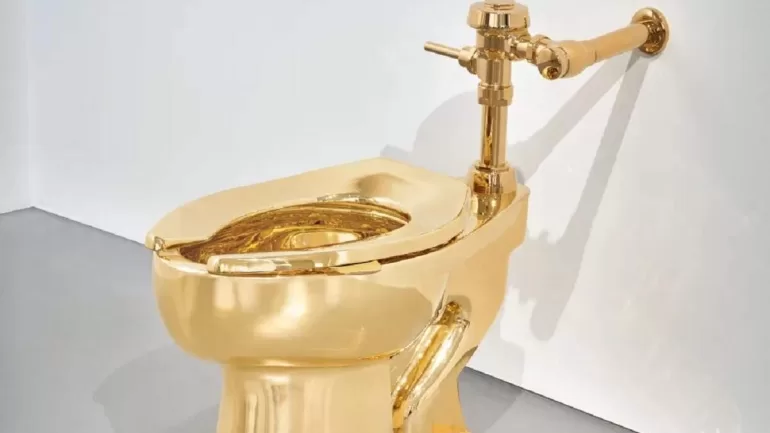 America Golden Toilet: Maurizio Cattelan $10 Million Artwork Set for Auction