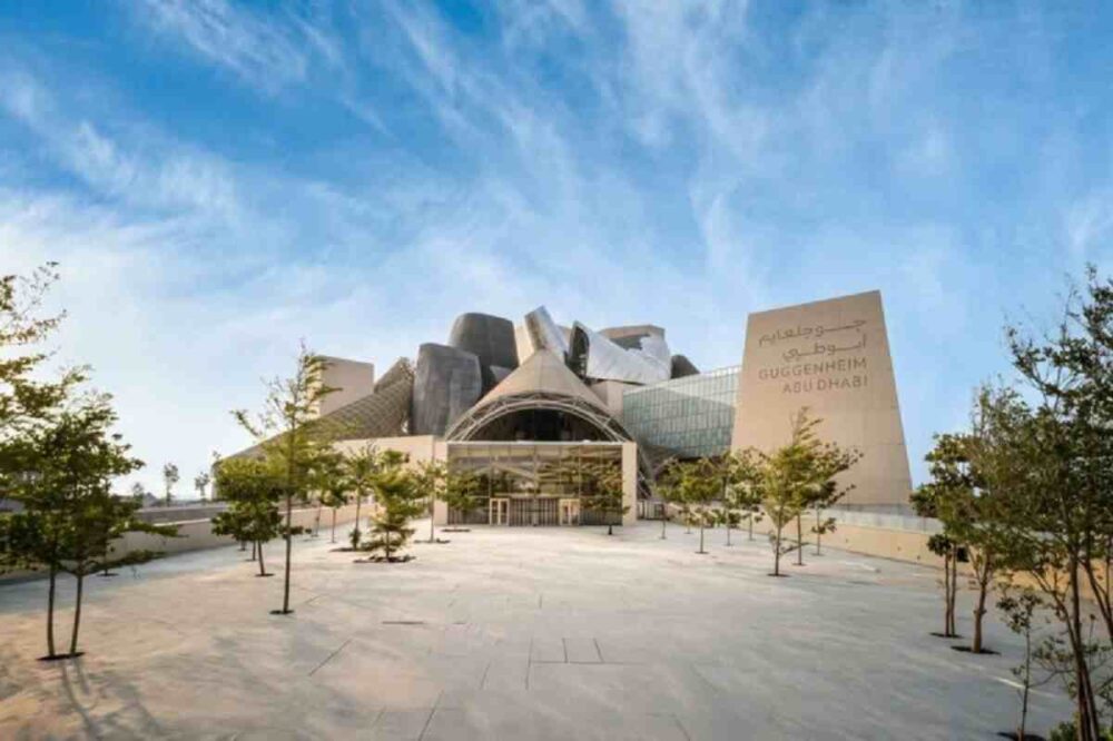 Guggenheim Abu Dhabi Opening Date: beautiful architectural rendition of the Guggenheim Abu Dhabi, set to open in December 11.