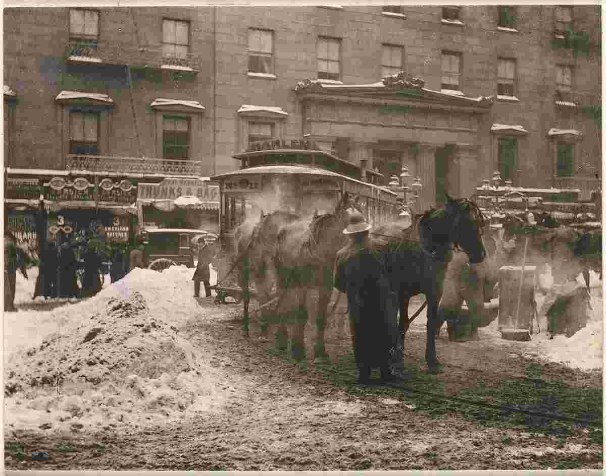 Alfred Stieglitz's 1893 black and white photograph The Terminal, showcasing a horse-drawn streetcar in New York snow, highlights What Is Pictorialism Photography?